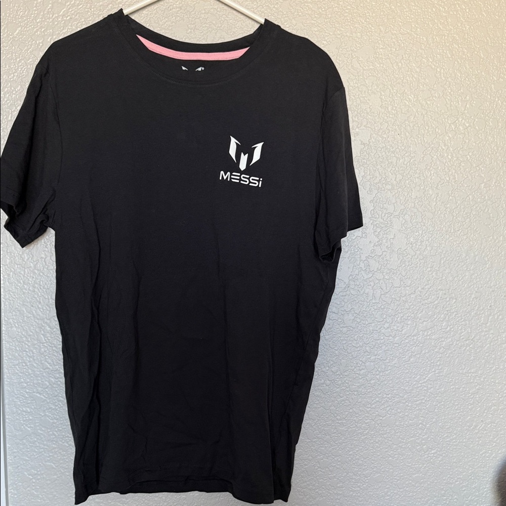 Messi Black Short Sleeve Men's Tee
